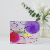 dank je creditcard briefkaart (Staand voorkant)