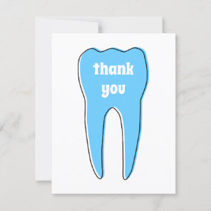 DANK JE DANK JE DANKTE Tand Bedankkaart