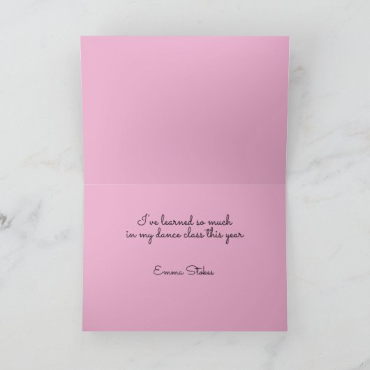 Dank je dansleraar! Kaart (Binnen)