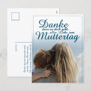 Dank je dat je bestaat, Moederdag, Moeder & Kind Feestdagenkaart
