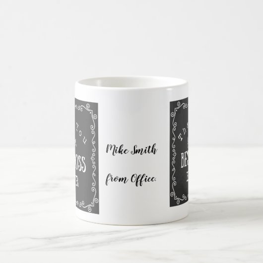 dank je dat je de beste baas bent ooit Mok (Center)