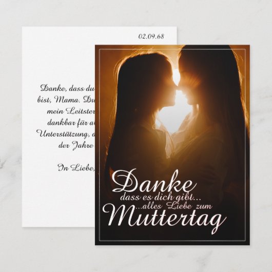 Dank je dat je er bent - Moederdag (Voorkant / Achterkant)