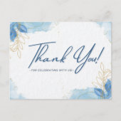 Dank je dat je met ons mee wilt vieren briefkaart (Voorkant)