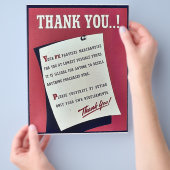 Dank je! flyer (Hand)