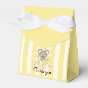 Dank Je Gele Koala Baby Shower / Kinderverjaardag Bedankdoosjes