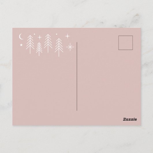 Dank je, gelukkige kampeerder briefkaart (Achterkant)