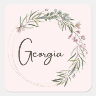 Dank je, Georgia Vierkante Sticker