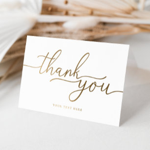 Dank je gevouwen folie kaarten