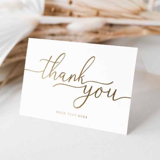 Dank je gevouwen folie kaarten