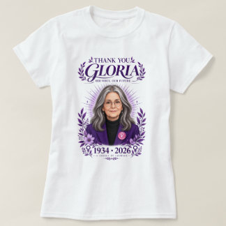 Dank je Gloria Feministisch Icoon Tributo 1934-202 T-shirt