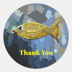 Dank je, Golden Fish Design, Ronde Sticker