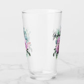 Dank je grootmoeder bruidegom of bruid paars glas (Rechts)