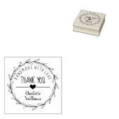 Dank je handgemaakt met de liefde rubberstempel 	rubberstempel (Gestempeld)