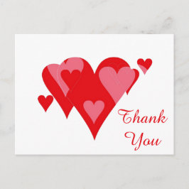 Dank je hart door Janz White Briefkaart