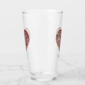 "Dank je" Hart Glas Cup (Rechts)