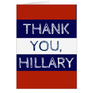 Dank je Hillary Rood Wit en Blauw