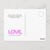 Dank Je Holografisch Iriserend Y2K Briefkaart (Achterkant)