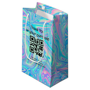dank je holografische QR-code zakelijk stijlvol Klein Cadeauzakje