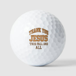 Dank Je Jezus Deze Herfst en Altijd – Varsity Stij Golfballen