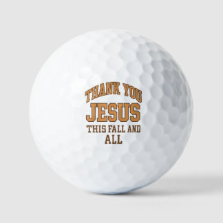 Dank Je Jezus Deze Herfst en Altijd – Varsity Stij Golfballen