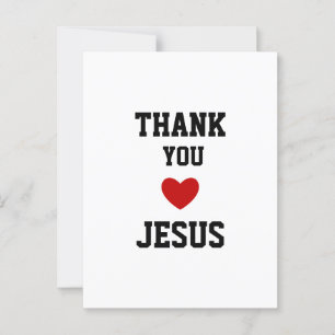 Dank Je Jezus Modern Christelijk Geloof Hart Briefkaart