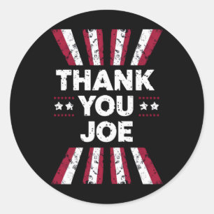 Dank je Joe president Biden Ronde Sticker