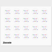 Dank je, Kerstbal Stickers (Vel)