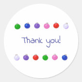 Dank je, Kerstbal Stickers (Voorkant)