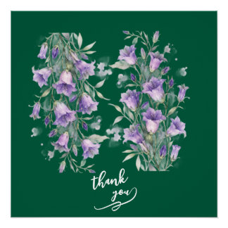 Dank je lavendel Glanzende Poster Perfect Poster