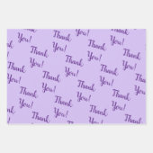 Dank je! Lavendel Wrapping Paper Sheets Set (Voorkant 2)