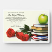 Dank je, leraar. Aangepaste naam Cadeauplaques Fotoplaat (voorkant)