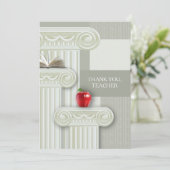 Dank je, leraar. Aangepaste vlakke Kaarten (Staand voorkant)