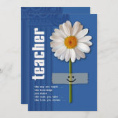Dank je, leraar. Daisy Design Custom Flat Kaarten (Voorkant / Achterkant)
