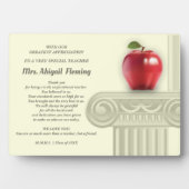 Dank je, leraar. onderwijssymbolen aangepaste naam fotoplaat (voorkant)