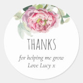 Dank je | Leraar Ronde Sticker (Voorkant)