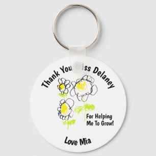 Dank je leraar sleutelhanger