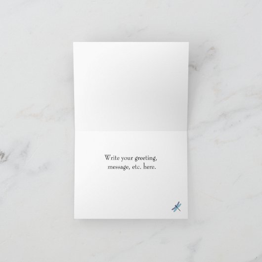 Dank je! Libelle Wenskaart Kaart (Binnen)