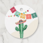 Dank je, liefde en dank Fiesta Cactus Bruiloft Bedankjes Labels (Achterkant)