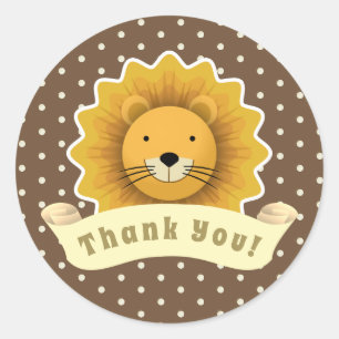 Dank je, Lion Ronde Sticker