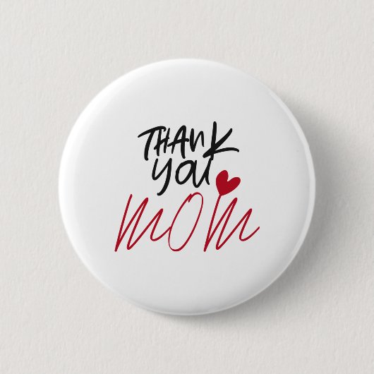 Dank je mama ronde button 5,7 cm (Voorkant)