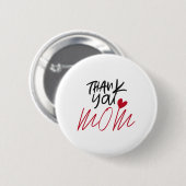 Dank je mama ronde button 5,7 cm (Voorkant /achterkant)