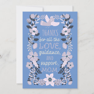 Dank je, mama Waardering voor Scandinavische Volks Feestdagenkaart