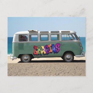 Dank je met een Gracias Graffiti op Van Postcard Briefkaart