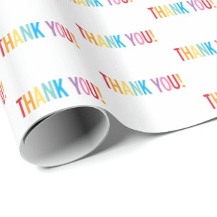 DANK JE modern kleurrijk regenboog type patroon Cadeaupapier