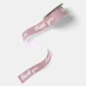 Dank je Modern Script Stof Rose Feest Favor Lint (Achterkant)