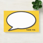 Dank je moderne eenvoudige leuke spraakballon post-it® notes (Kantoor)