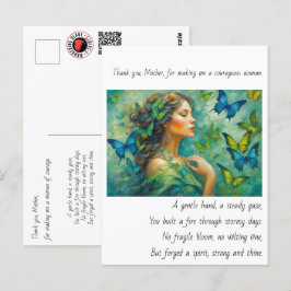 Dank je, Moeder Gedicht Briefkaart