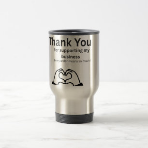 Dank je Mug voor klanten en zakelijke partners Reisbeker