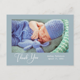 Dank je Nieuwe babyfoto Briefkaart