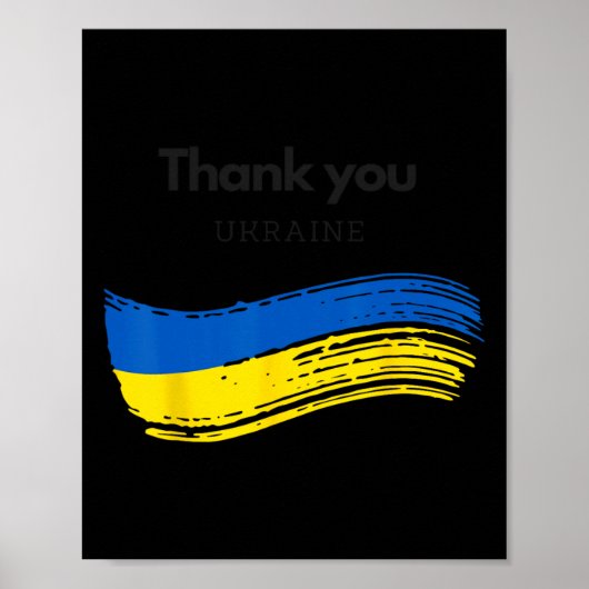 Dank Je Oekraïne  Poster (Voorkant)
